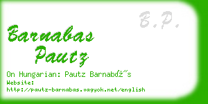 barnabas pautz business card